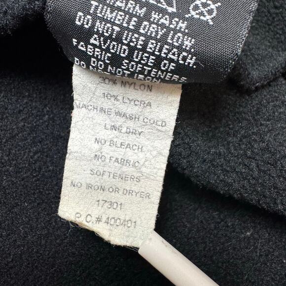 Marker Men's Quarter Zip Fleece Pullover Medium Black Lightweight - Picture 5 of 9